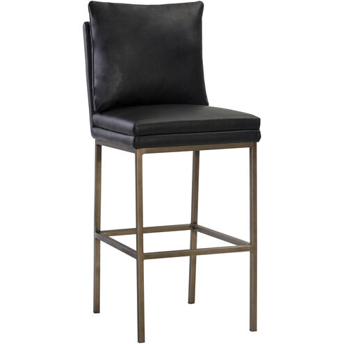 Paige 44.5 inch Bravo Black Barstool